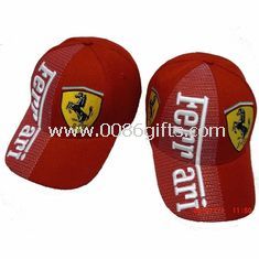 F1 Ferrari rød utendørs Cap hodeplagg 3d broderi solbeskyttelse