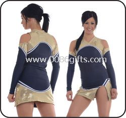 Long Sleeve Cheerleading Sportswear , Custom Cheer Shorts