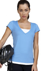 Pro Cool T shirt Layered Womens Wear de remise en forme
