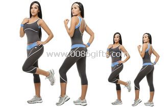 Szexi lányok Fitness edzés felső Capris női ruházat