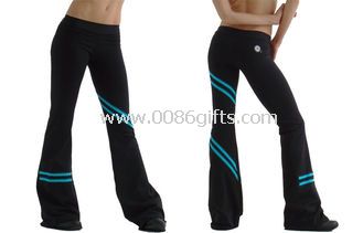 Wrap - Around Stripe Yoga Pant Womens Fitness Activewear Body Slimming