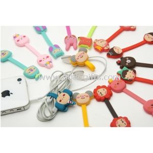 Colorful Cute Silicone Cable Winder Earphone