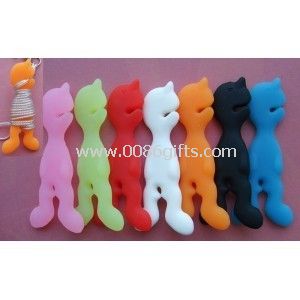 Electronics Headphone Silicone Cable Winder with all kinds colour