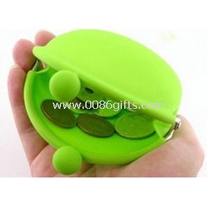 Silicone Coin Purse With Kiss Lock