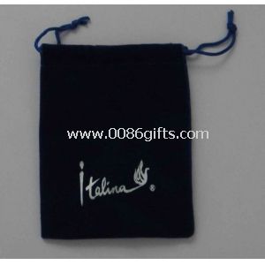 Drawstring bag with embroidery white logo