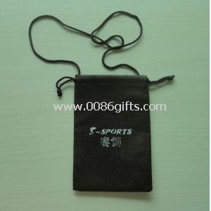 Pouches bag with drawstring and strap for mobile phone