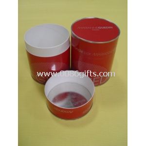 Contentores de tubo de papel vermelho comida reciclada grau para chá