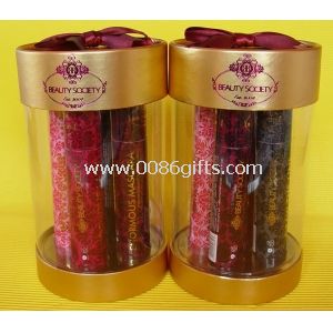 Transparent / Clear PVC Plastic Comestics Tube Box Packaging with Round Rollded Ends