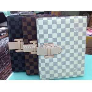 Checkered PU Leather case for iPad 2 3 4 IPAD MINI w/t arm band & Stand designer