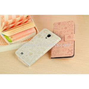 Leather Case For Samsung galaxy s4 I9500 Magic girl Flip case