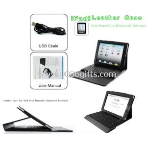 Rotatable case & Removable Wireless Keyboard for iPad 3rd Gen