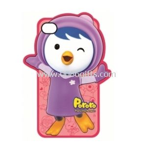 Silicon Protective Petti 3D Character Case for iPhone4&4s
