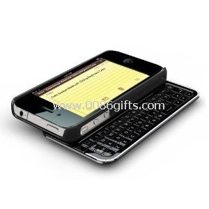 Schiebe-Bluetooth Wireless Tastatur + Hardshell Case für Apple iPhone4/4 s