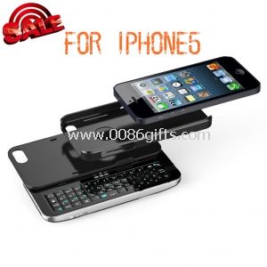 Sliding Standing Detachable Bluetooth keyboard for Apple iPhone5
