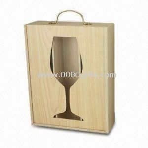 Spesielle FSC papir, 100% resirkulert Carry-on vin emballasje bokser med håndtak