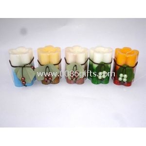 Scented Flower Top Pillar Candle