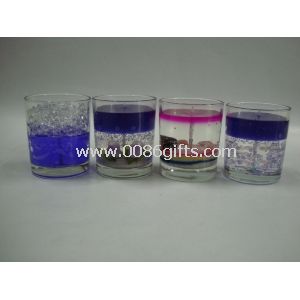 Transparent jelly candle