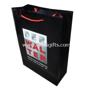 Black Paper Carrier Bags for Clothing