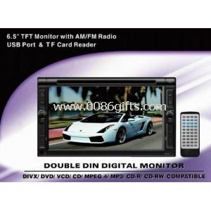 6.5 شاشة TFT LCD الرقمية دي في دي سيارة مع DVB-T/الهاتف لتحديد المواقع