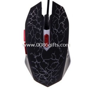 Adjustable 2400DPI 6 Buttons Optical USB Wired Gaming Game Mouse 7 Colors LED