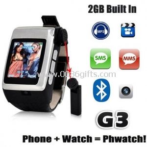 G3 Single SIM Watch Phone Vestavěný Bluetooth sluchátka