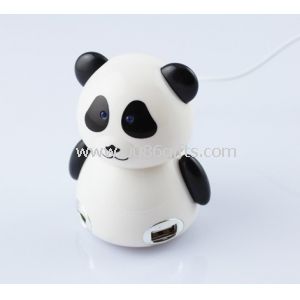 Panda ve tvaru usb hub s 4 porty