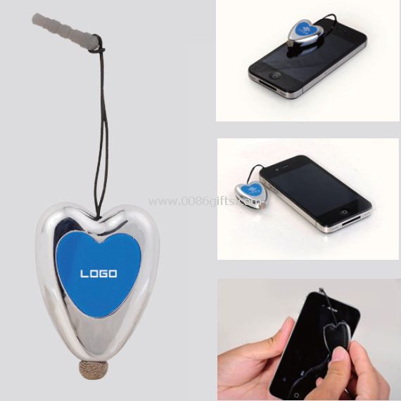 Stylus capacitiva com líquido de limpeza