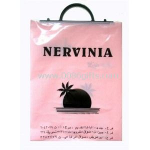 Foldable Handle Hard Plastic Carrier Bag with Gravure Printing