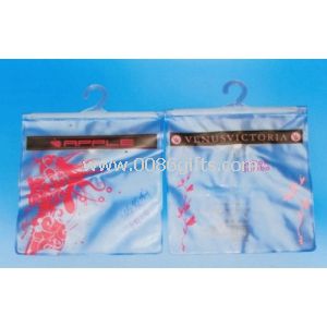 Pantalla de impresión del PVC gancho bolsa caliente estampado para ropa