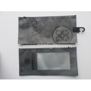 Transparente wasserdichte PVC-Haken-Tasche mit Reißverschluss