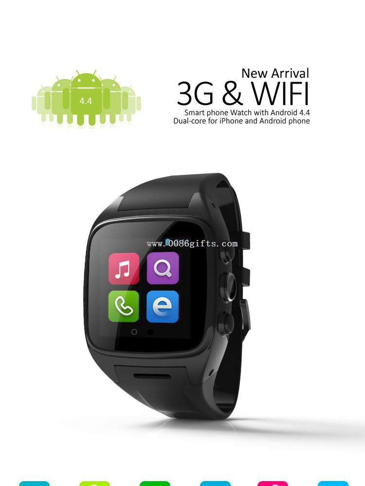 reloj de 1,54 pulgadas 3G WIFI