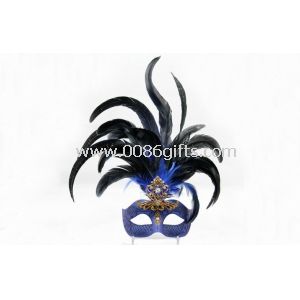 15-tommers blå venetianske Party masker