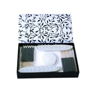 Black / White Ceramic Aroma Incense Burner Gift Sets