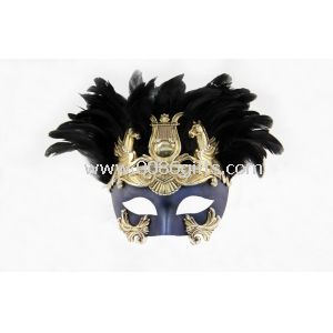 Tüy Colombina maskeli balo maskesi
