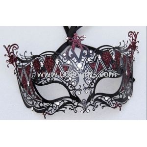 Halloween máscaras de la mascarada veneciana Metal de filigrana