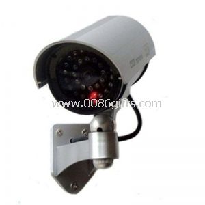 Inicio seguridad falso maniquí CCTV vigilancia inalámbrica cámara IR con LED para techo o pared