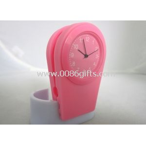 3ATM růžová svorka silikonové Jelly hodinky