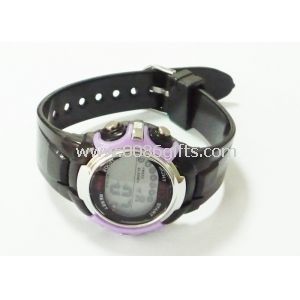 Black Digital Silicone Jelly Watch
