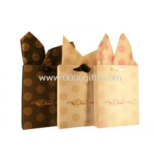 Customized Printed 200g Recycle Paper Shopping Bag For Gift Packaging