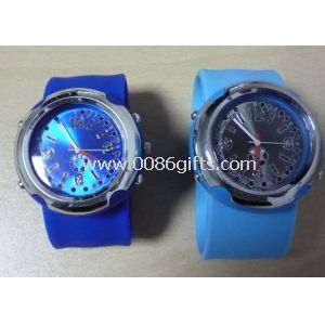 Мода новый большой лицо категории Многофункциональные силиконовые пощечину браслет часы