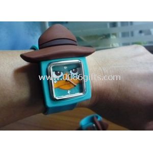 Engraçado Design Digital Slap pulseira relógio