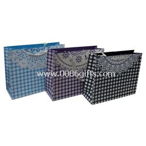 Lace Square Customized Color Paper Carrier Bag