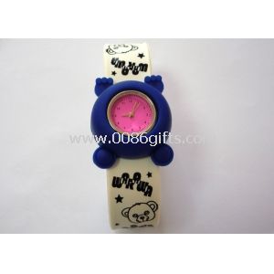 Little Bear Waterproof Silicone Slap Bracelet Watch