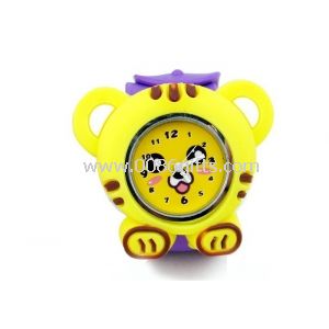 Little Tiger Silicon Slap Bracelet Watches With 3ATM