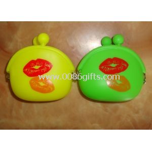 Round Pocket Silicone Coin Purse For Bussiness Gift