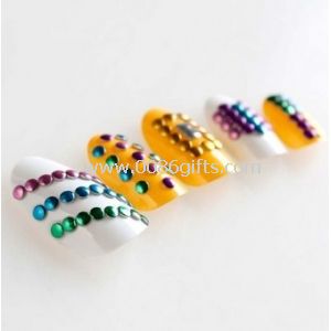 Attractive Diamnond Fingers Fake Nails 3D Trendy For Lady