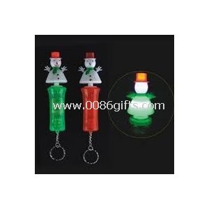 ABS+PS flashing christmas decoration toys with three led lights