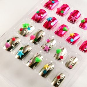 Falso 3D decoración belleza uñas Tips