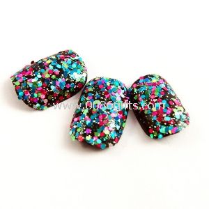 Glitter professional fake nails