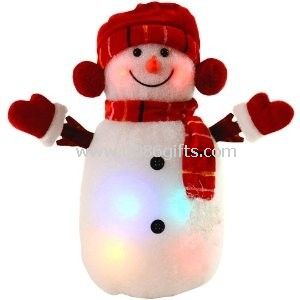 PVC led pisca iluminação de decorações tradicionais de Natal de boneco de neve